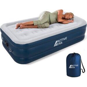 Mattress with Built-in Pump - Puncture Resistant Air Bed with Waterproof